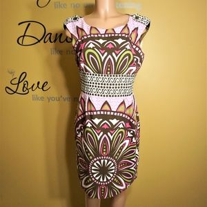NICOLE MILLER Flower Print Dress Size 12